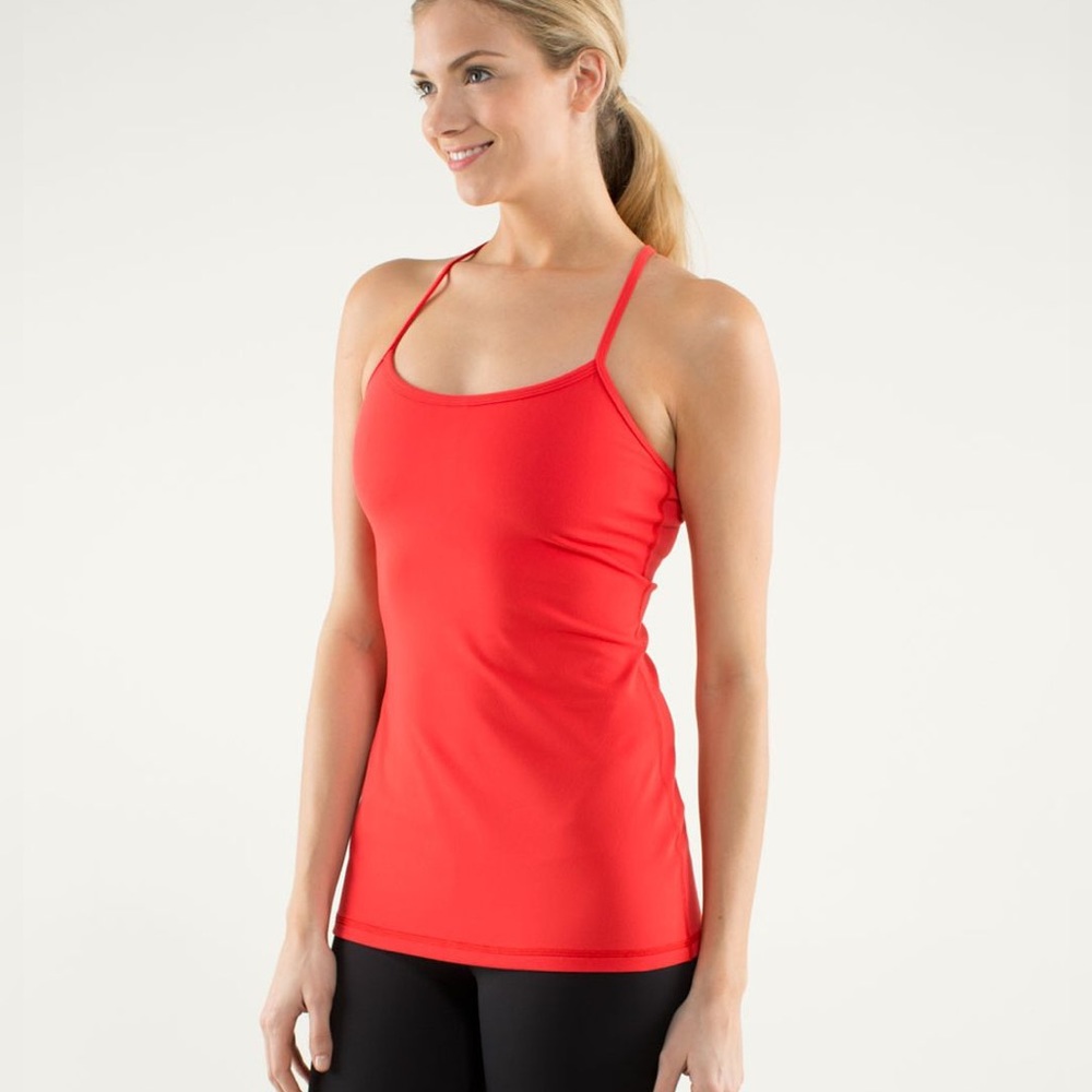 Lululemon Power Y Love Red Size 8